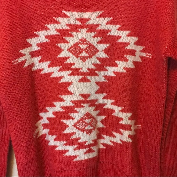 Unique Western Pattern Sweater - Picture 2 of 3